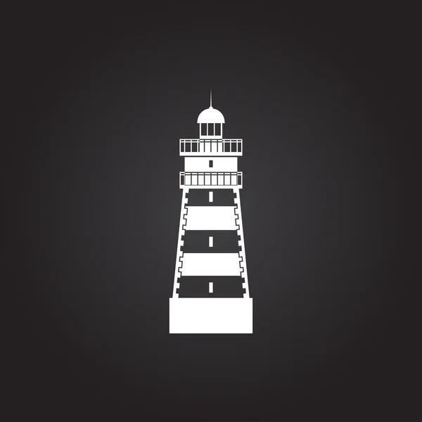 Icono del faro del vector — Vector de stock