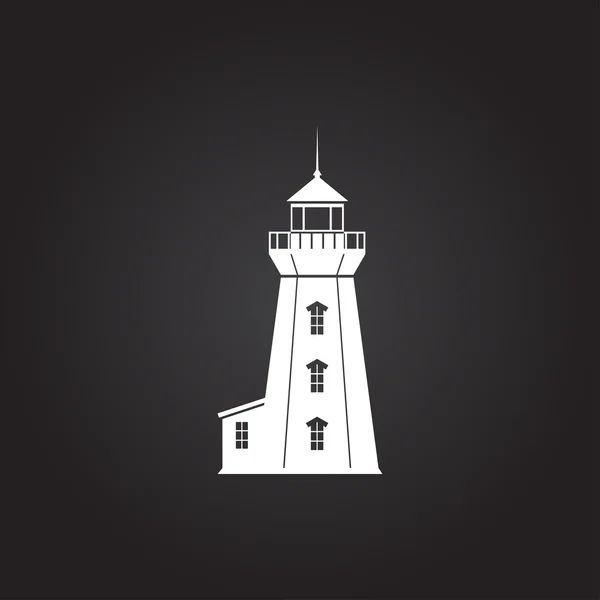 Vector lighthouse icon — Stock Vector