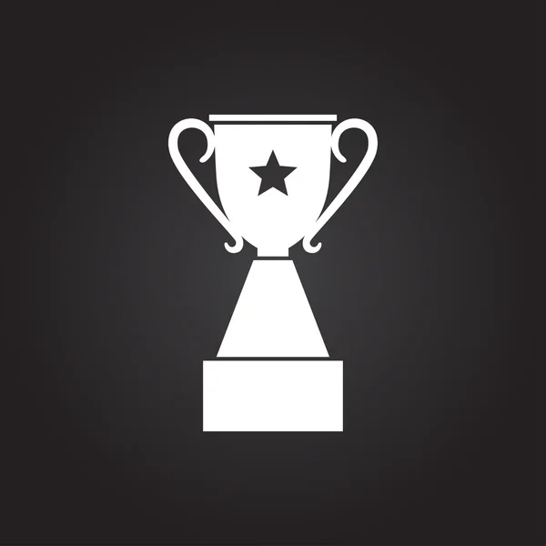 Vector flat trophy — Stock Vector
