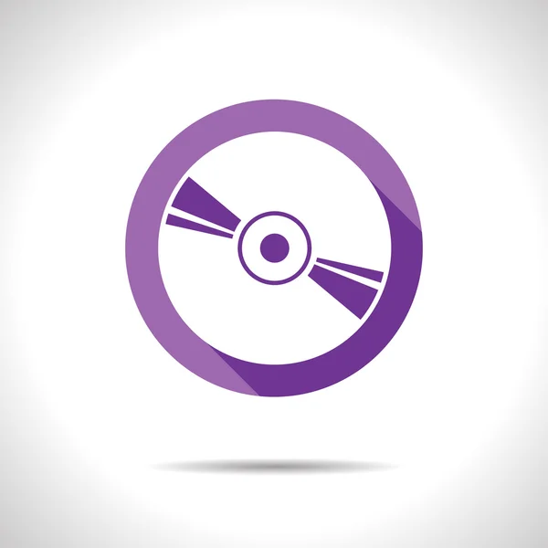 Icono de disco compacto — Vector de stock