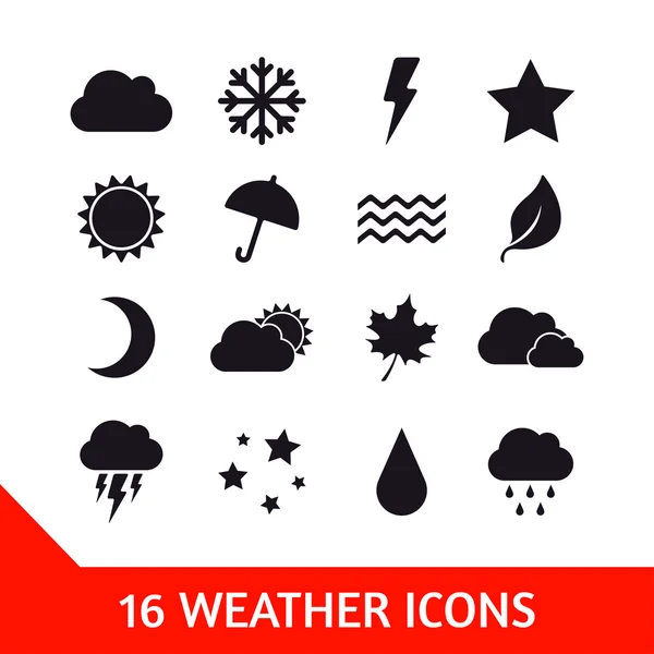 Iconos meteorológicos — Vector de stock