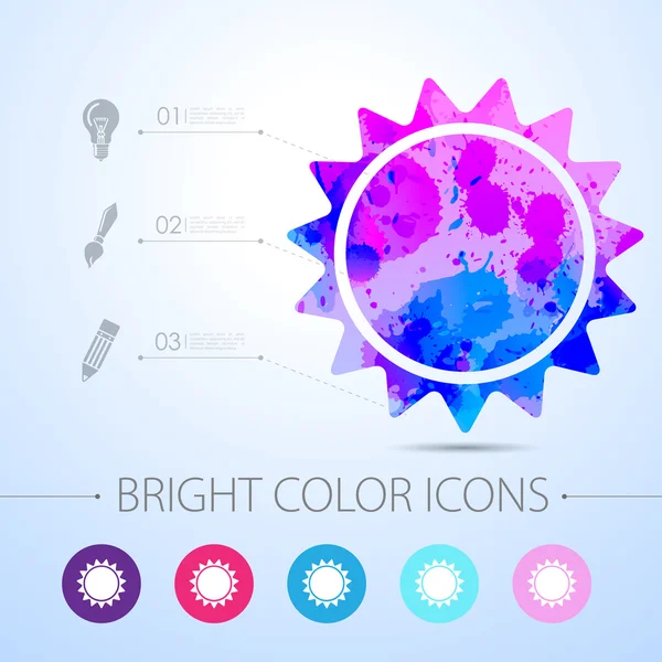 Vector zon pictogram. eps10 — Stockvector