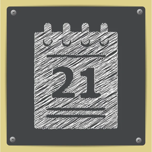 Icona del calendario vettoriale. EPS10 — Vettoriale Stock
