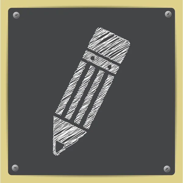Ícone de lápis vetorial. Eps10 — Vetor de Stock