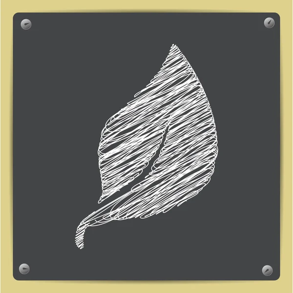 Icona della foglia vettoriale. Eps10 — Vettoriale Stock
