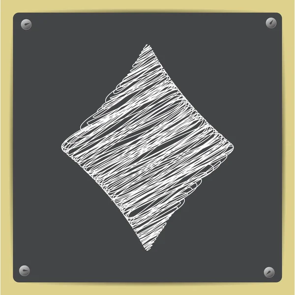 Ikon rhombus permainan vektor. Eps10 - Stok Vektor