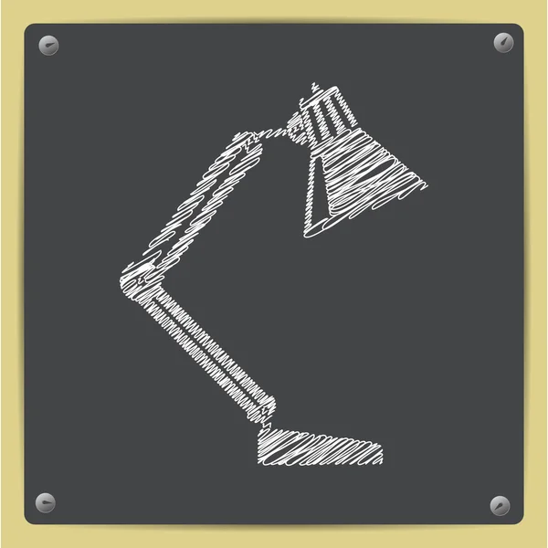 Icona della lampada da tavolo vettoriale. Eps10 — Vettoriale Stock