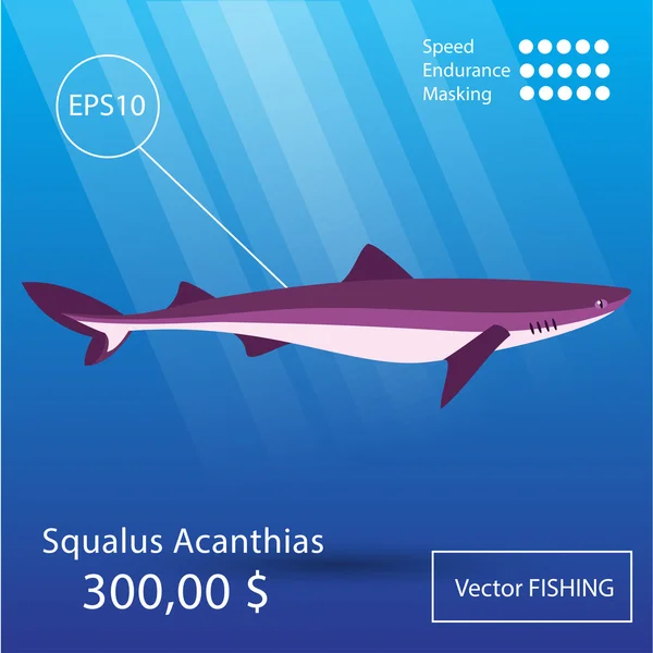 Peces vectores — Vector de stock