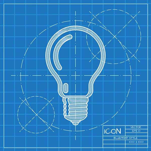 Icône d'ampoule plate — Image vectorielle