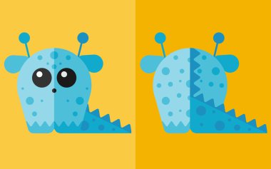 dinozor düz simgesi