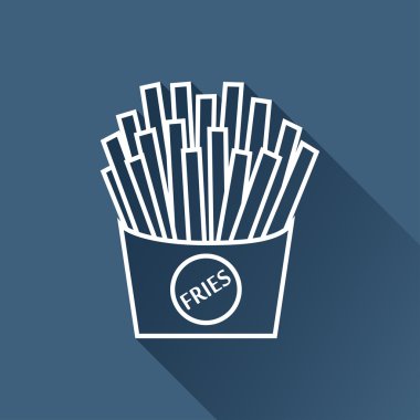 Düz patates simgesi.