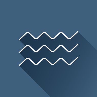 Düz dalgalar simgesi