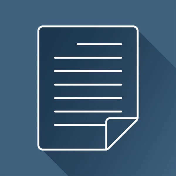 Icono de documento plano — Vector de stock