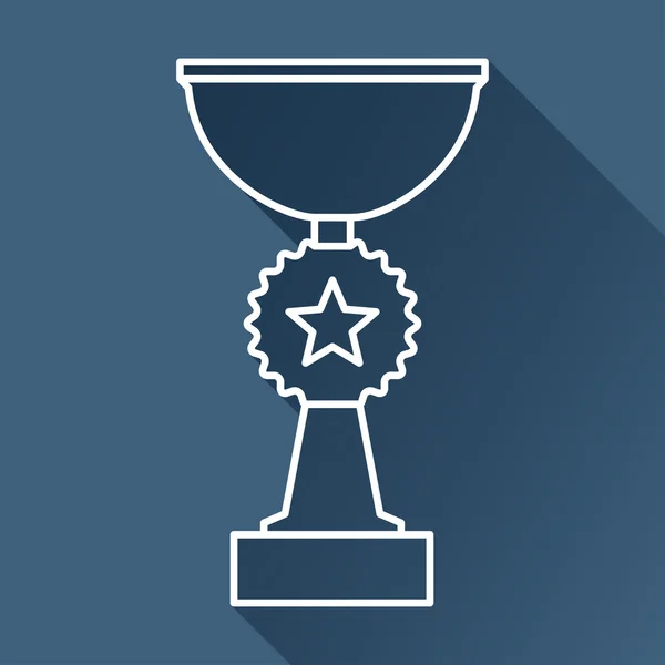 Trophée gobelet icône — Image vectorielle