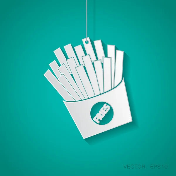 Icône frites. — Image vectorielle