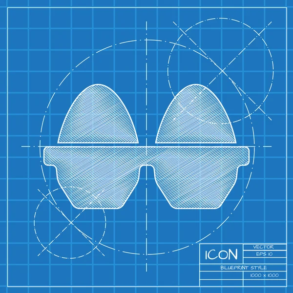 Œufs icône plate — Image vectorielle