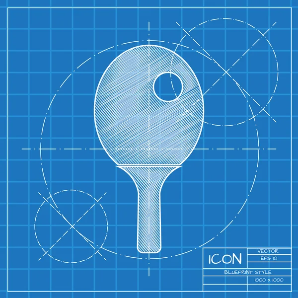 Icône ping pong — Image vectorielle