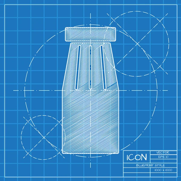 Пляшка з шаблоном соку — стоковий вектор