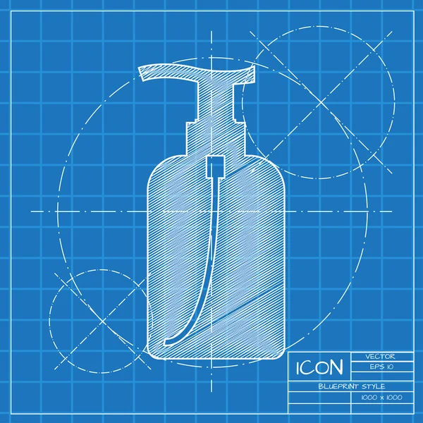 Soap bottle icon — Stock Vector