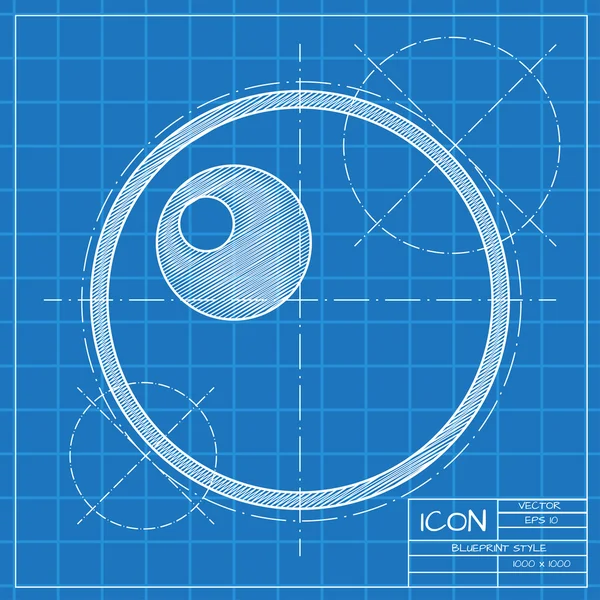 편평한 달걀 아이콘 — 스톡 벡터