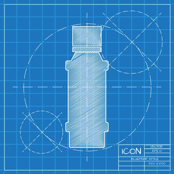 Επίπεδη αρωματισμό μπουκάλι — Διανυσματικό Αρχείο