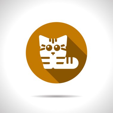 düz kedi simgesi