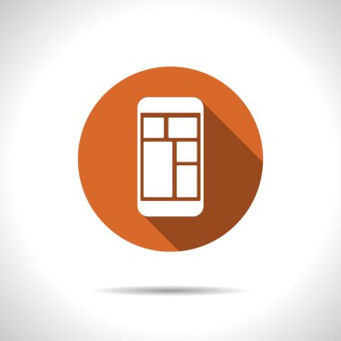 düz Smartphone simgesi