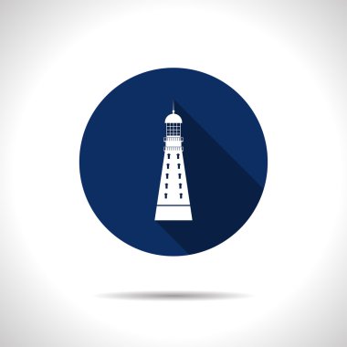 düz deniz feneri simgesi