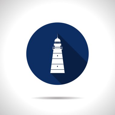 düz deniz feneri simgesi