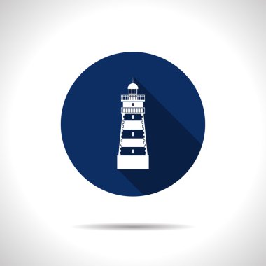 düz deniz feneri simgesi