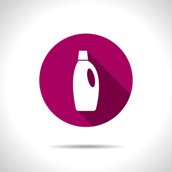 Płaskie czyszczenia butelka — Wektor stockowy