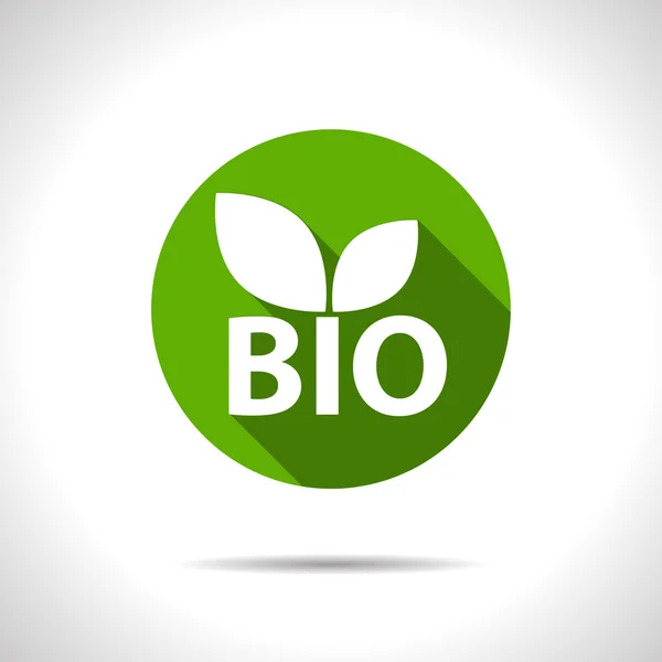 Bio icona per alimenti biologici — Vettoriale Stock