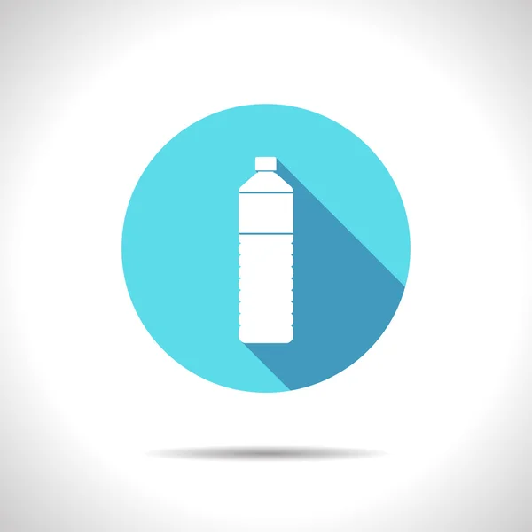 Botol air datar - Stok Vektor