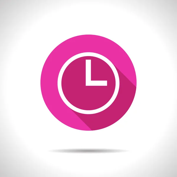 Icône d'horloge plate — Image vectorielle