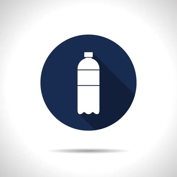 Botella de agua plana — Vector de stock