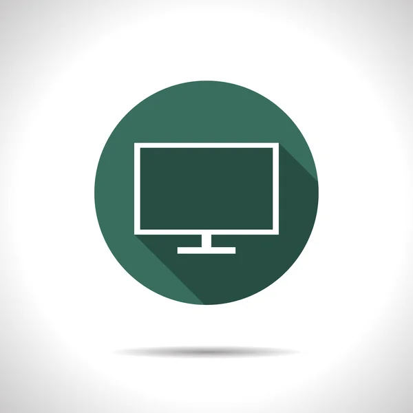 Icono de TV o monitor — Archivo Imágenes Vectoriales