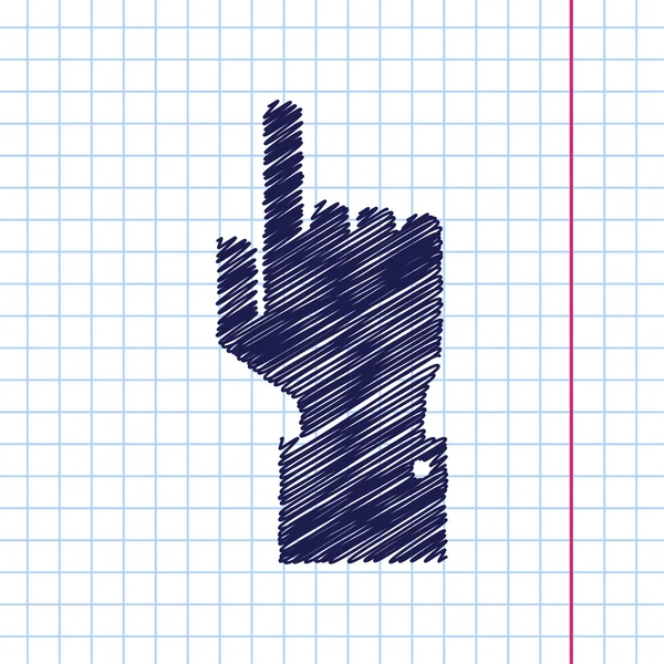 Mano puntero icono — Vector de stock