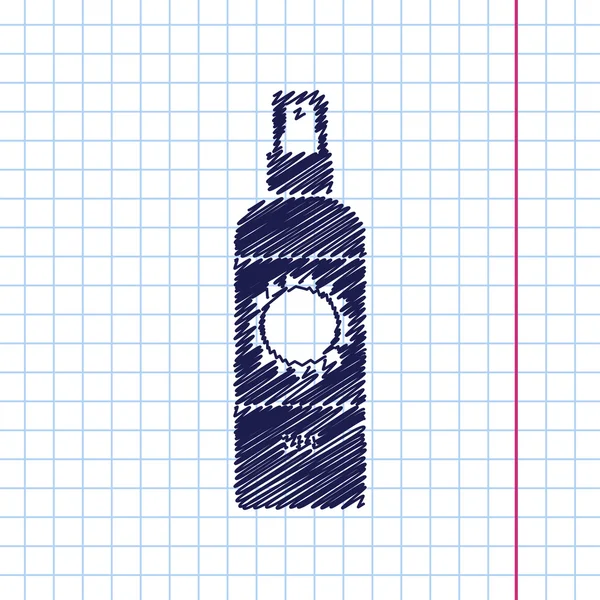 Botella con protección solar — Vector de stock