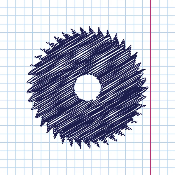 Circular saw icon — Stock Vector
