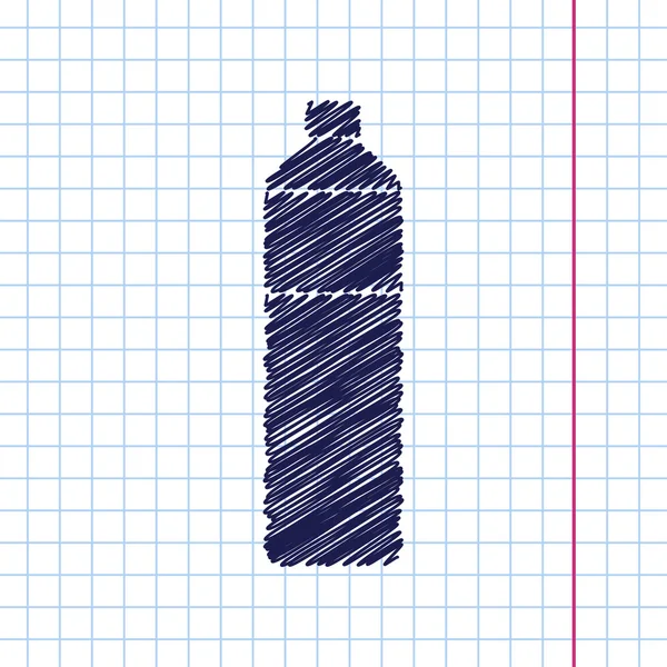 Fladt vand flaske – Stock-vektor