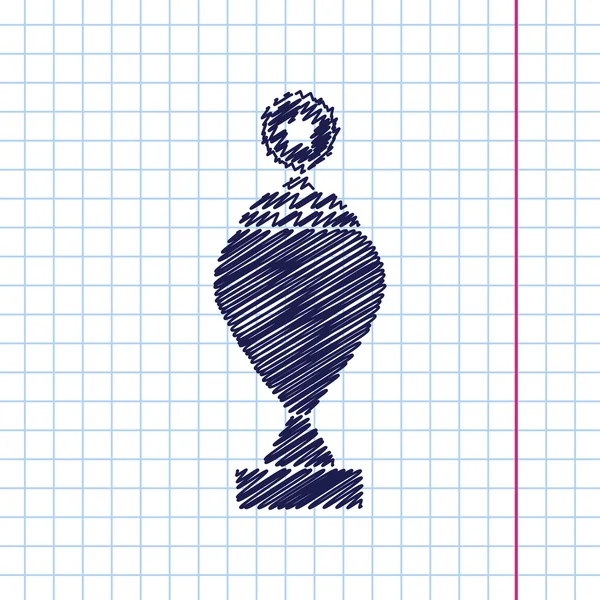 Trofeo copa icono — Vector de stock