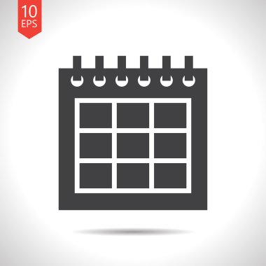 Düz Takvim Simgesi