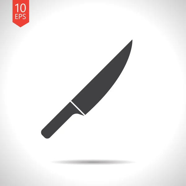 Plochý nůž ikona — Stockový vektor
