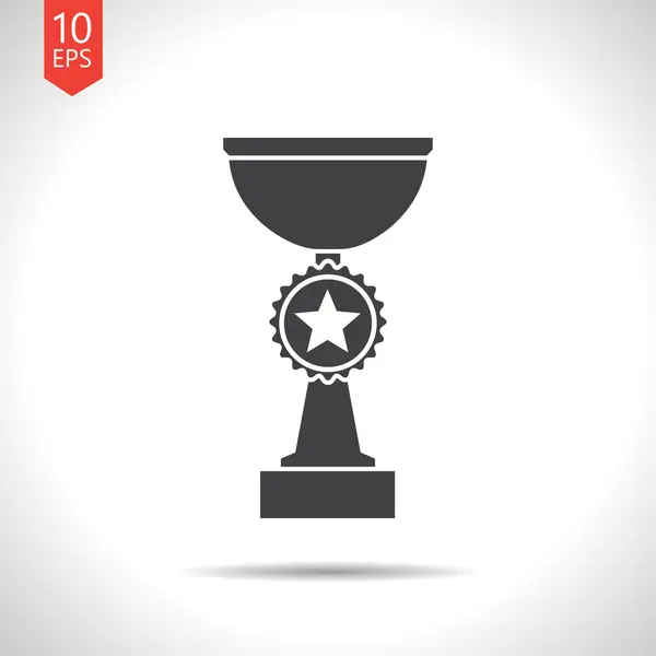 Trophy goblet icon — Stock Vector