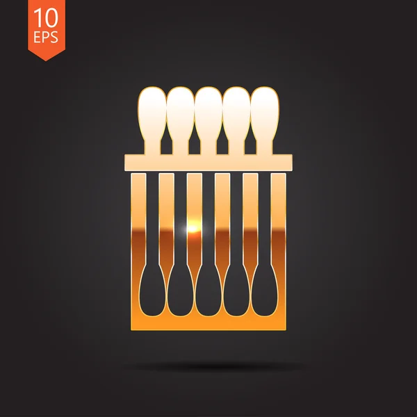 Swabs de algodón icono — Vector de stock