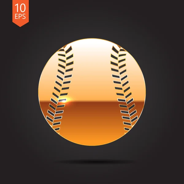 Icono del béisbol clásico — Vector de stock