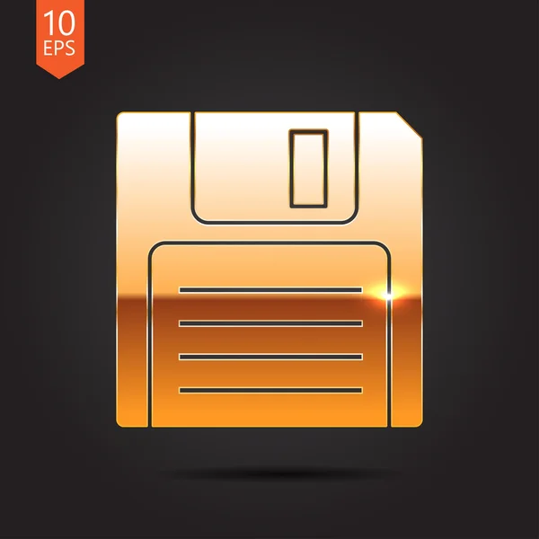 Retro floppy disk icon Stock Illustration