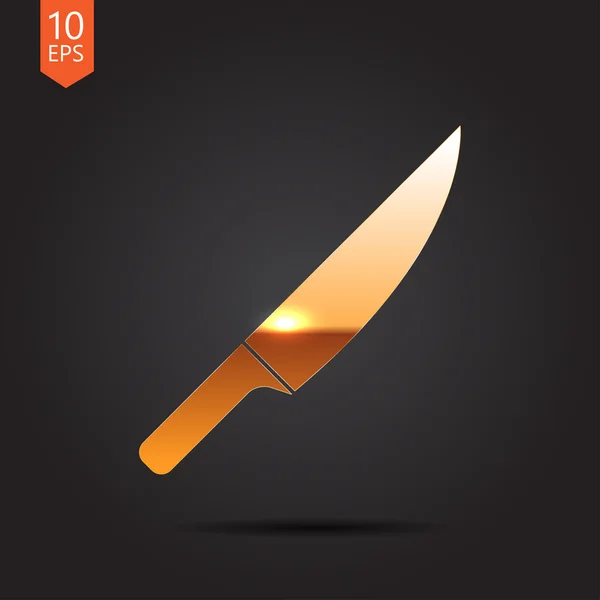 Flat  knife icon — Stock Vector