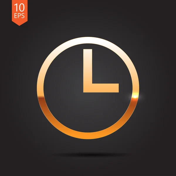 Flat Clock icon — Stock Vector