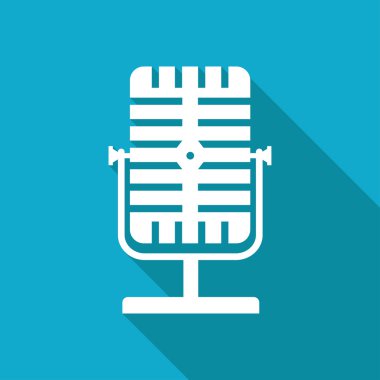 Retro Mikrofon Simgesi